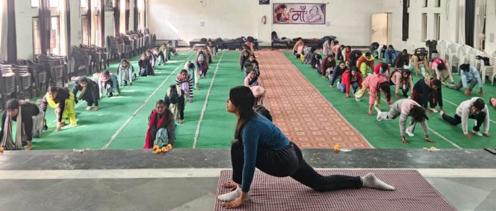 Surya Namaskar Program Organized at Shaheed Davinder Singh Government Post Graduate Womens College Ratia